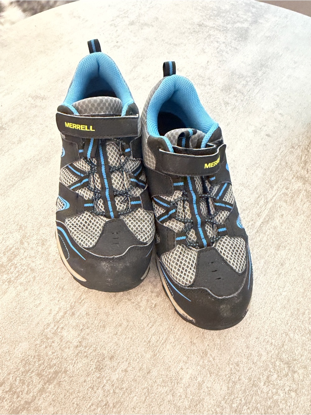 Merrell Womans Black & Blue Athletic Sneakers/ Trail Hikers size 7